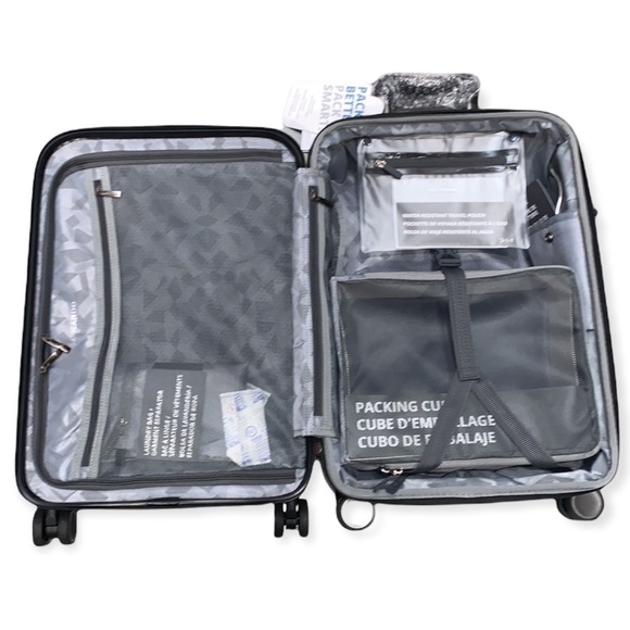 Ricardo Hardside Lightweight Carry On 350o Spinner Luggage Including Accessories - Picture 8 of 16